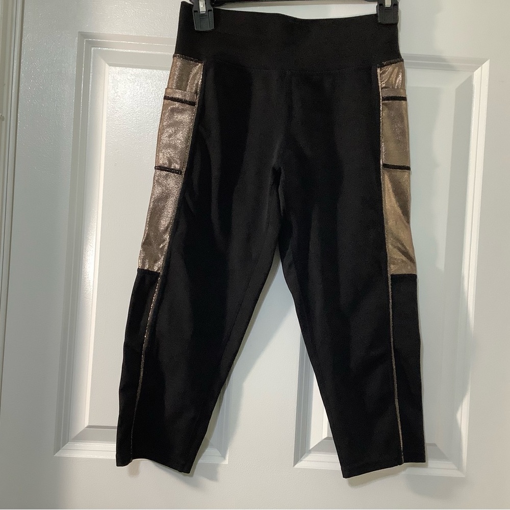 Leggings Black and Gold Women's Leggings size s/m